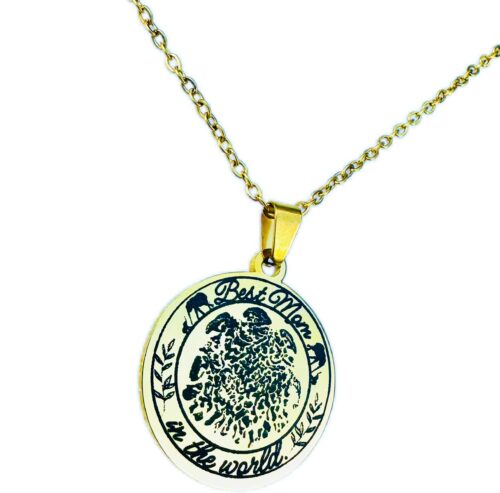 Best Mom in the World Double Sided Necklace - Image 4