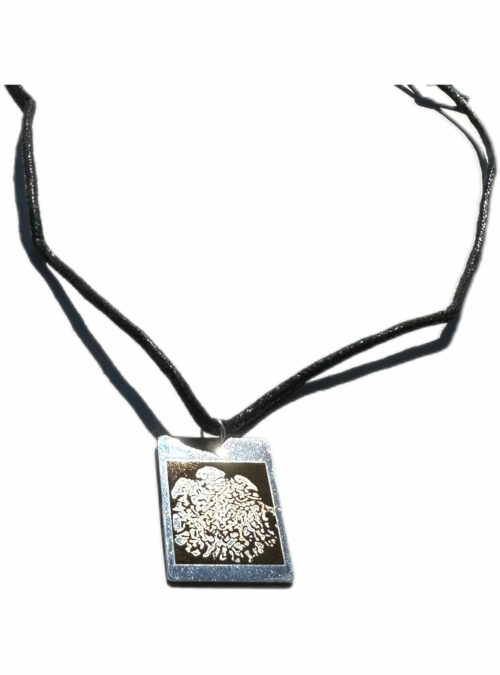 Elephant Foot Print on Stainless Steel Dog Tag